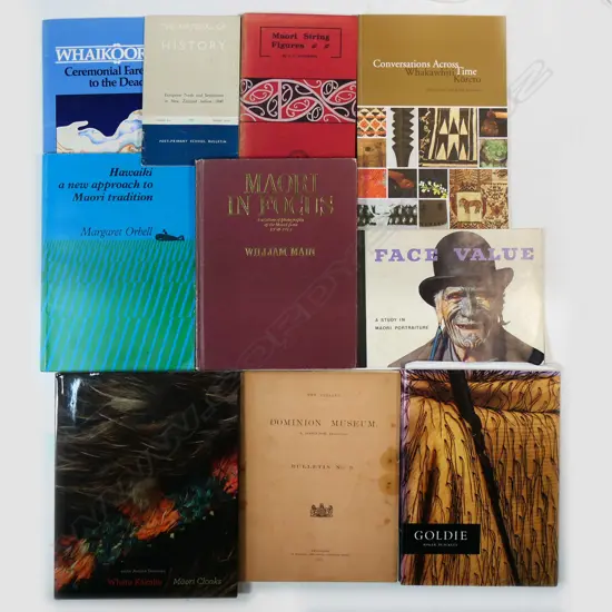 9 PUBLICATIONS - MĀORI CULTURE & HISTORY INCL. WILLIAM MAIN 19TH PHOTOS